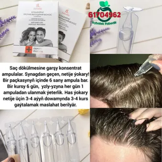 Saç dökülmesine garşy konsentrat ampulalar. By Faberlic Expert Pharma