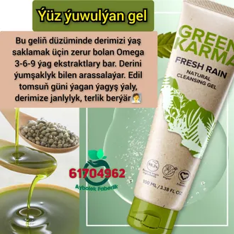 Ýüz ýuwulýan gel Green Karma