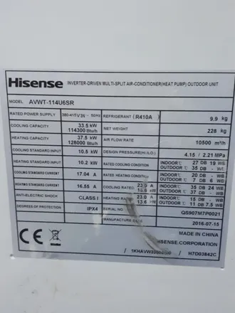 Продаётся Кондиционер vrf hisense avwt-114u6sr