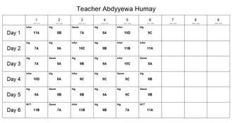 Mekdeplere sapak reje (raspisaniýa, расписания, timetables) düzüp berýäris