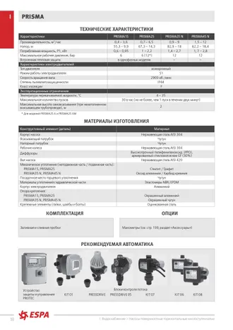 Насосы ESPA от Официального представителя