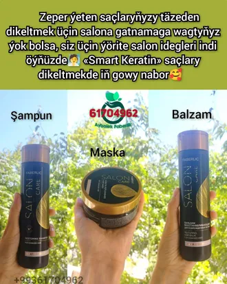 Faberlic Zeper ýeten sćlary täzeden dikeltmek üçin SALON CARE By Faberlic Aşgabat Kosmetika 