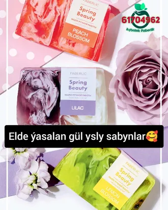 Elde ýasalan Gül ysly sabynlar 