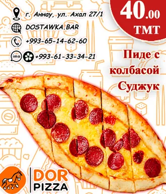 Pizza-lar iň amatly bahadan Dor Pizza