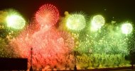 Photos of the festive concert and fireworks in honor of the Independence of Turkmenistan