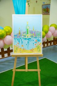 A drawing competition was held in the Ashgabat kindergarten 