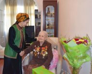 Photoreport: Veterans were congratulated in Ashgabat