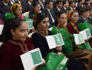 Photoreport from the ceremonial presentation of passports to new citizens of Turkmenistan