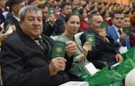 Photoreport from the ceremonial presentation of passports to new citizens of Turkmenistan