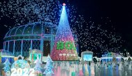 Photoreport:central New Year trees were lit in all velayats of Turkmenistan