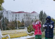 Winter continues in Ashgabat