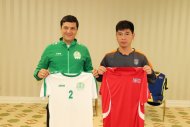 Photo report: Meeting of representatives of the national teams of Turkmenistan and DPR Korea before the match of WCQ 2022