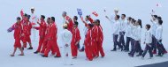 Olimpiýa stadionynda geçirilen V Aziýa oýunlarynyň ýapylyş dabarasyndan fotoreportaž