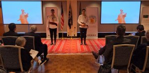 Turkmen students performed at the celebration of the 300th anniversary of Magtymguly in the USA