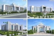 Photos of the construction project of the new administrative center of the Akhal velayat