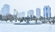 Фоторепортаж: Ашхабад покрылся белым снегом