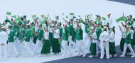 Olimpiýa stadionynda geçirilen V Aziýa oýunlarynyň ýapylyş dabarasyndan fotoreportaž