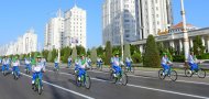 Photoreport from the mass bike ride in Ashgabat on the occasion of the World Bicycle Day