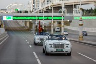 Fotoreportaž: Russiýa Federasiýasynyň wekiliýeti 748-nji atyjylyk polkunyň söweşjeň baýdagyny Türkmenistana getirdi