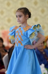 A show of women's clothing from leading national designers took place at the Ashgabat Fashion House