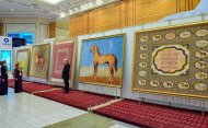 Exhibition of the shopping complex dedicated to the Day of the Turkmen Carpet in Ashgabat