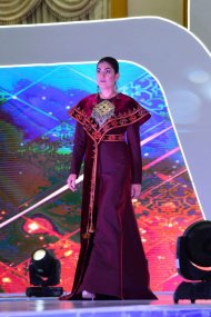 A display of national clothes was held in Turkmenabad