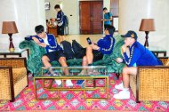 Photo report: Hanoi FC arrives in Ashgabat for 2019 AFC Cup match against FC Altyn Asyr