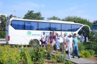 Participants of the festival in Avaza rode on a yacht in the Caspian Sea