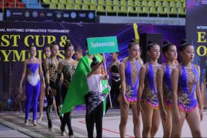 Gymnasts from Turkmenistan take part in international tournament in China