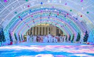 New Year's lights were solemnly lit on the main tree of Turkmenistan