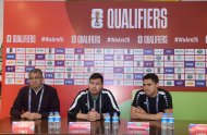 Turkmenistan - Iran. Photoreport from the pre-match press conference