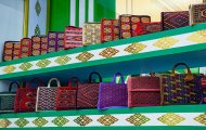 Exhibition of the shopping complex dedicated to the Day of the Turkmen Carpet in Ashgabat