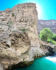 Mountain river Sekizyap in Turkmenistan