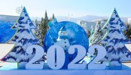 Photoreport: streets of New Year's Ashgabat