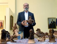 An exhibition of works by artists and artisans of Iran opened in Ashgabat