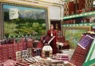 Exhibition of the shopping complex dedicated to the Day of the Turkmen Carpet in Ashgabat