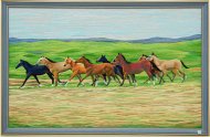 Exhibition-competition in honor of the Ahal-Teke Horse holiday  in Ashgabat