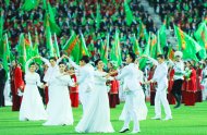 Türkmenistanyň Garaşsyzlygynyň 26 ýyllygyna bagyşlanyp «Aşgabat» stadionynda geçirilen dabaradan fotoreportaž