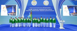 In Ashgabat, the Turkmenistan team was ceremoniously sent off to the Olympic Games in Paris