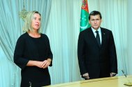 Photo report: European Union foreign-policy chief Federica Mogherini in Turkmenistan