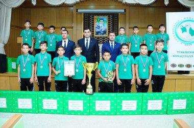 Photo report: Turkmenistan national football team (U-12) rewarded with valuable gifts in Ashgabat 