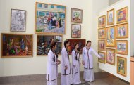 An exhibition of children's drawings was held in Ashgabat