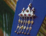 Exhibition of jewelry in the Main National Museum of Turkmenistan