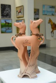 Exhibition-competition in honor of the Ahal-Teke Horse holiday  in Ashgabat