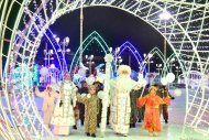 Photoreport:central New Year trees were lit in all velayats of Turkmenistan