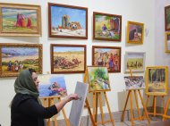 An exhibition of artists from Iran and Turkmenistan has opened in Ashgabat