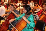 Photoreport: Magali Léger rehearsal before a concert in Ashgabat