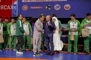 Turkmen belt wrestling masters won 9 medals at the World Championships in Kazan