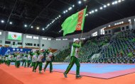 Winners of international competitions were honored in the martial arts building in Ashgabat