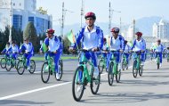 Photoreport: Mass bike ride dedicated to World Health Day took place in Ashgabat